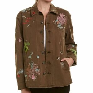 Cinq a Sept Whimsical Canyon Embroidered Jacket Size Medium